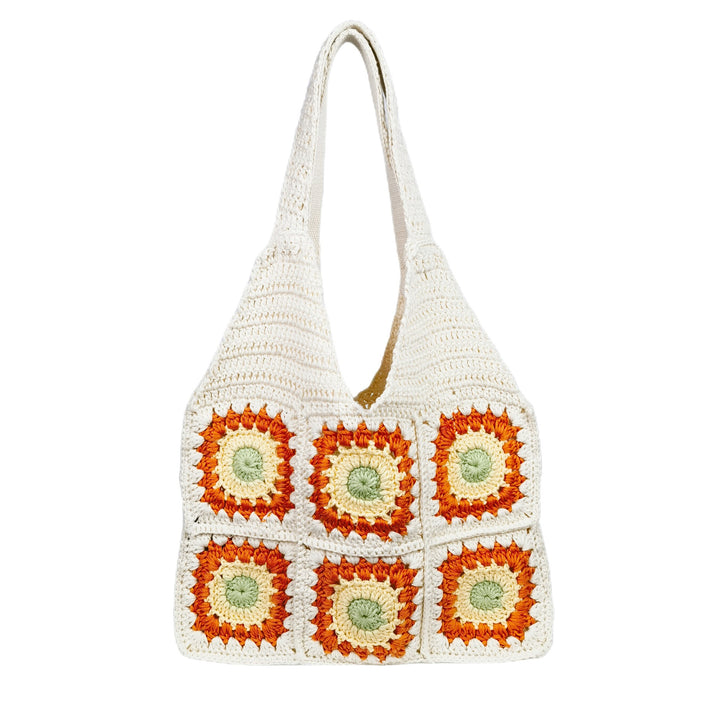 Crochet handbag with retro pattern Stornfield