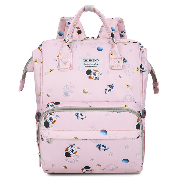 Cosmic-Themed Multi-Functional Diaper Backpack Stornfield
