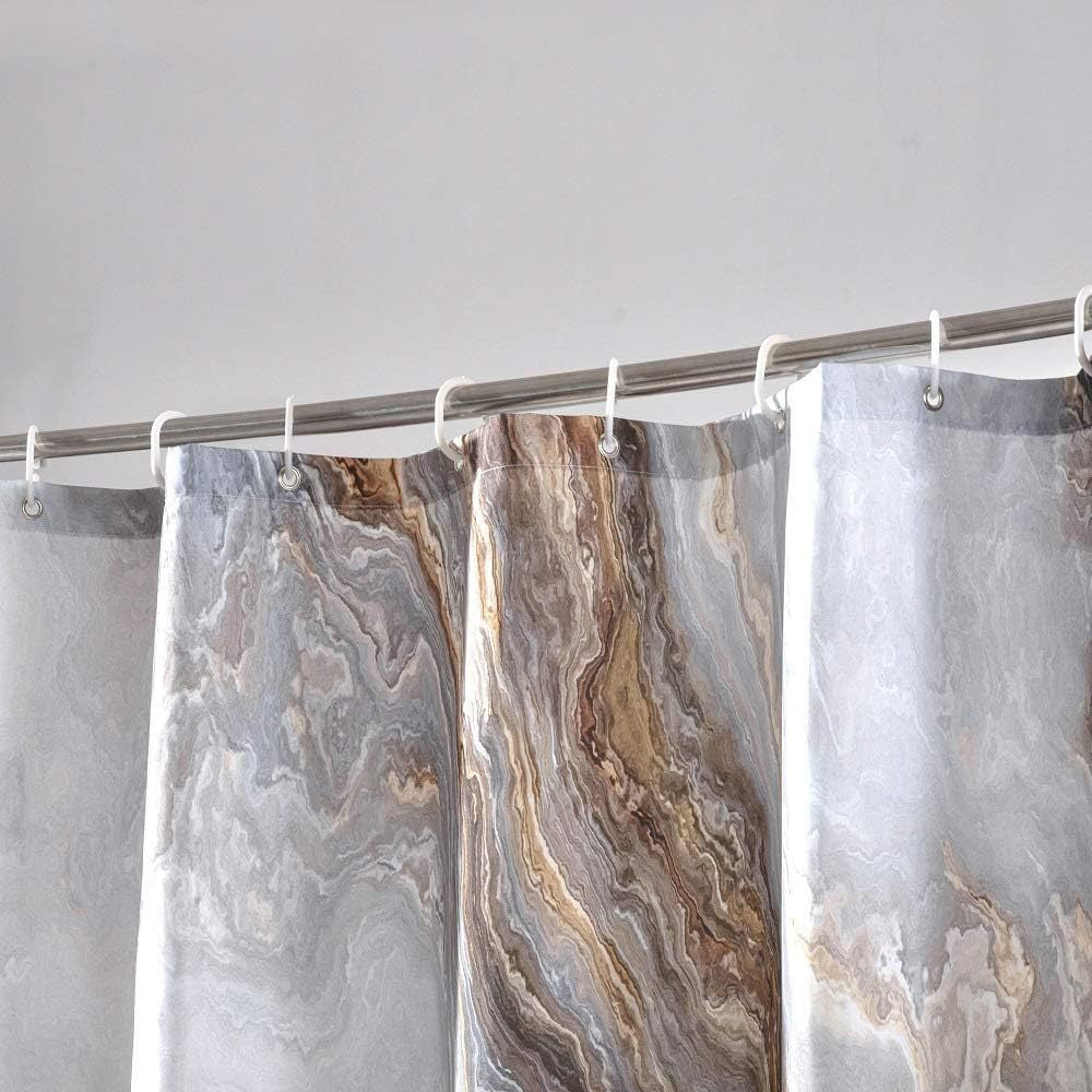 Artistic Marble Print Shower Curtain Stornfield