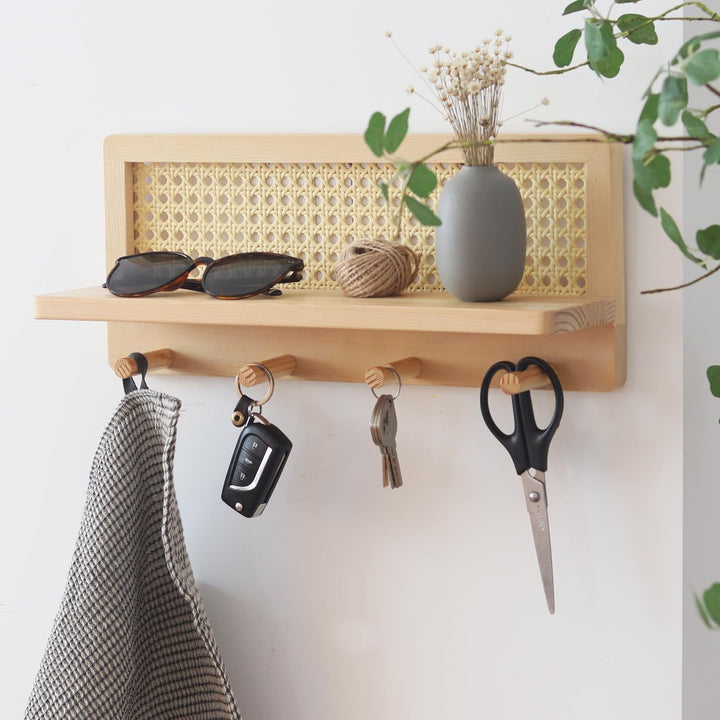 Wall-Mounted Wooden Storage Organizer Stornfield