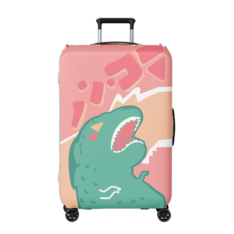 Ladies suitcase cover with creative illustration design Stornfield