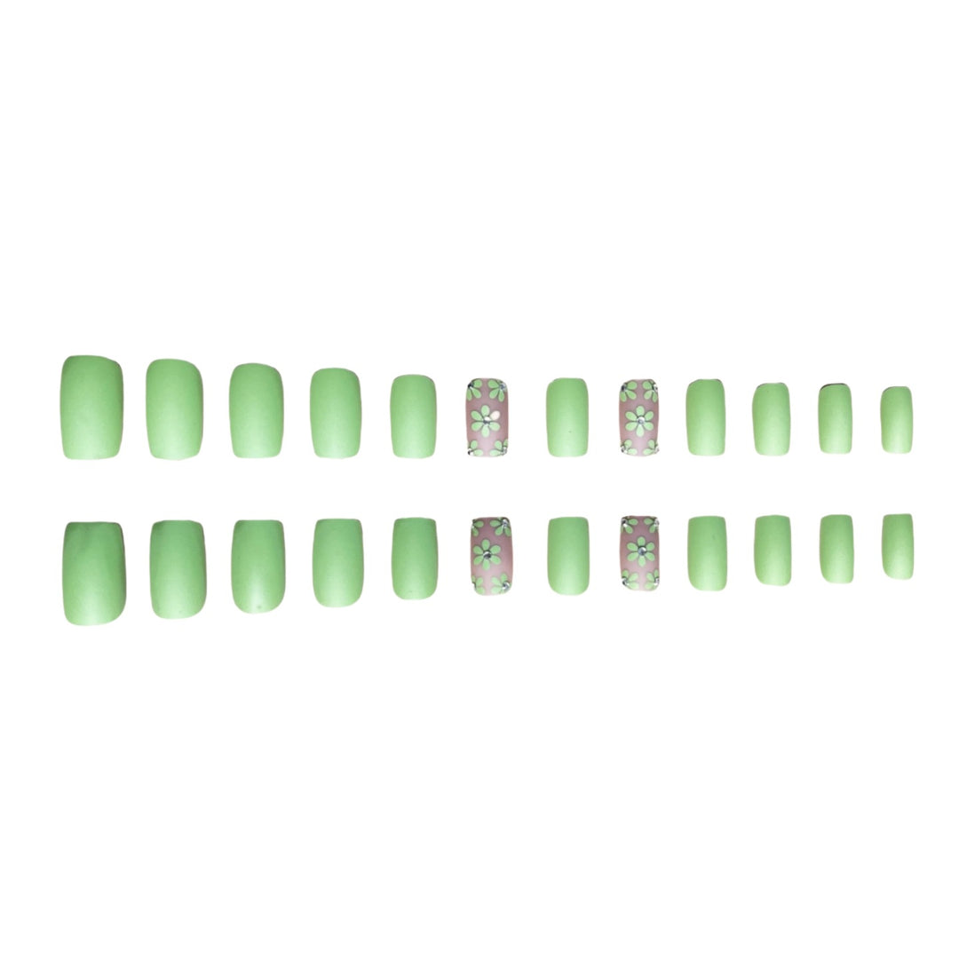 Floral Design Press-On Nails Stornfield