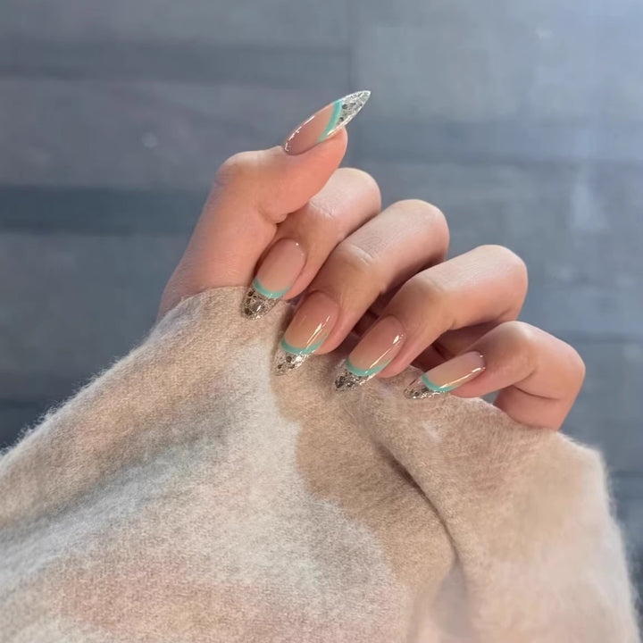 Glamorous French Tip Nail Enhancements