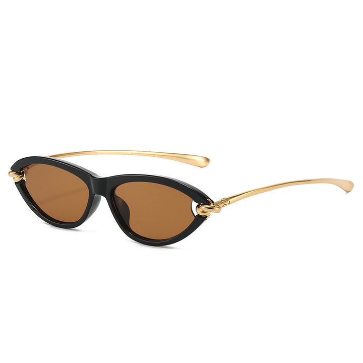 Chic Cat-Eye Sunglasses with Gold Accents Stornfield