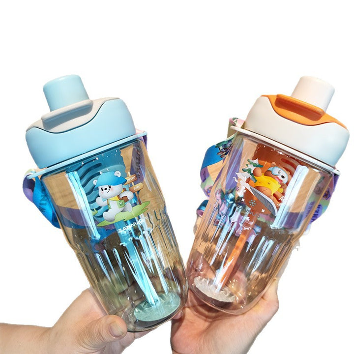 Ladies playful water bottle with removable straw Stornfield