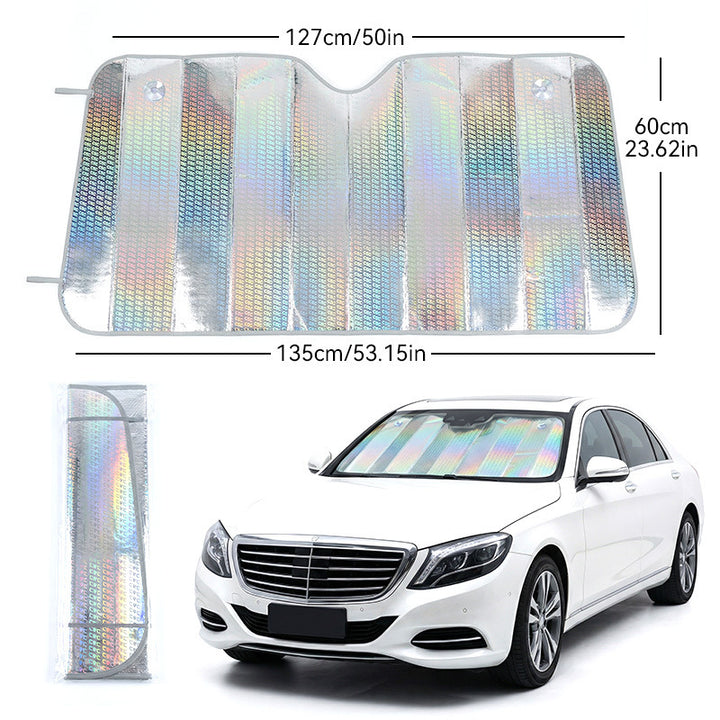 Unisex nan holographic foldable car sunshade for windshield Stornfield