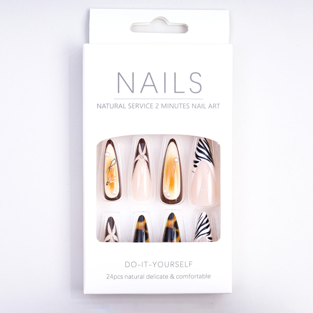 Artificial Nails in Elegant Natural Design Stornfield