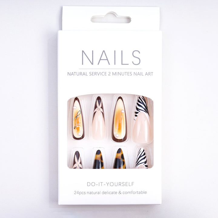 Artificial Nails in Elegant Natural Design Stornfield