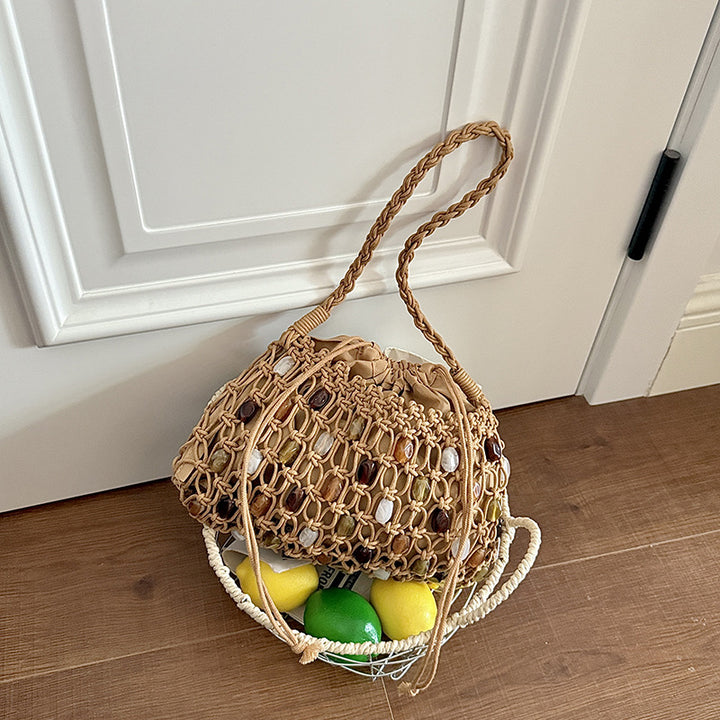 Bohemian Beaded Drawstring