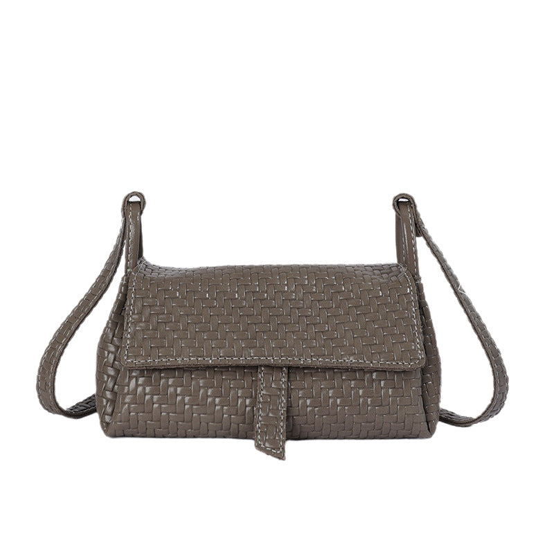 Woven Textured Crossbody Handbag