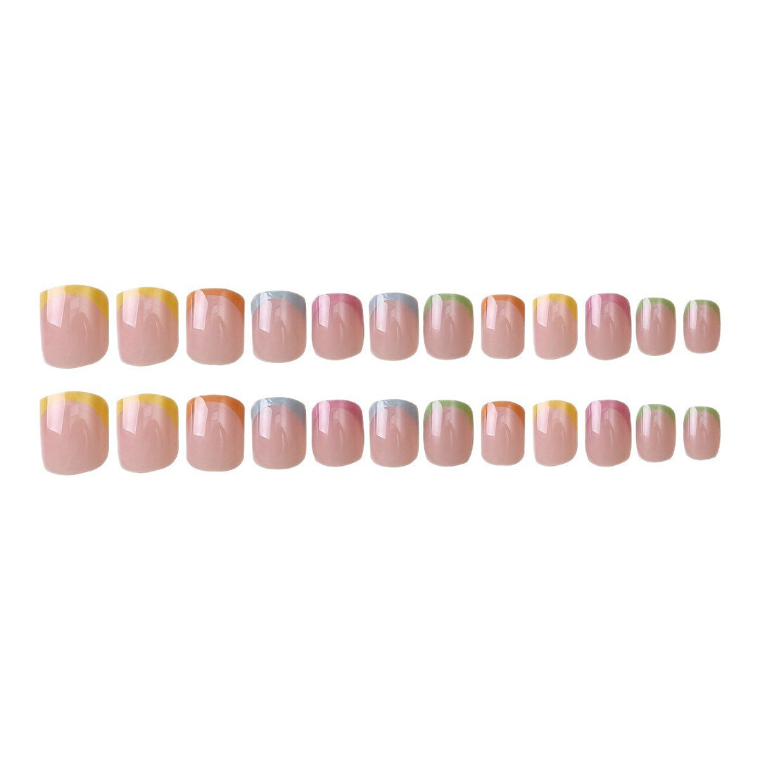 Artistic French Tip Nail Wrap Set Stornfield