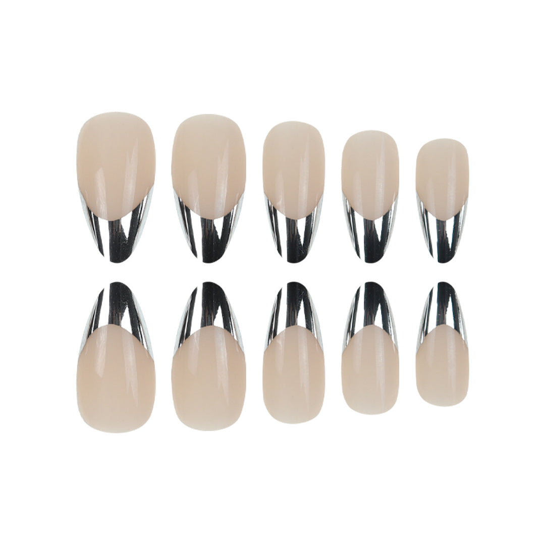 Long Stiletto Metallic Tip Press-On Nails Stornfield