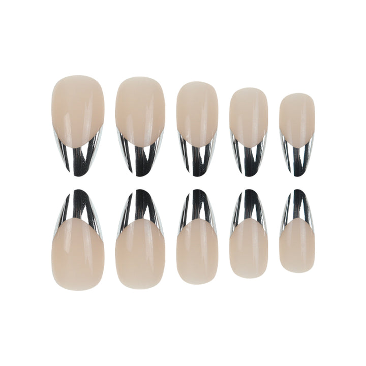 Long Stiletto Metallic Tip Press-On Nails Stornfield