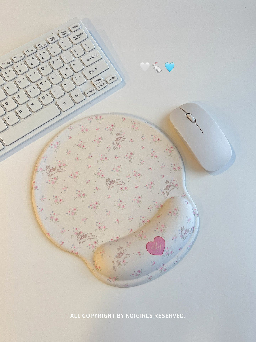 Stylish Floral Ergonomic Mouse Pad
