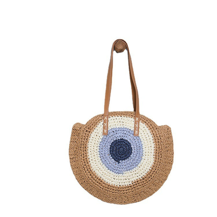 Round Basket Bag with Modern Design Stornfield