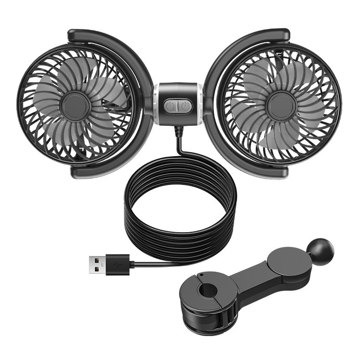 Unisex double fan with flexible holder Stornfield