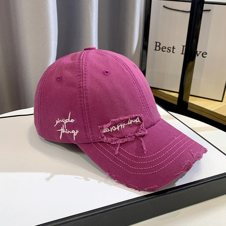 Unisex Distressed Graphic Baseball Hat Stornfield