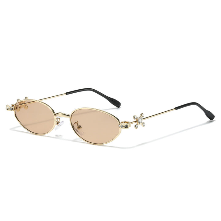 Elegant Rhinestone-Embellished Cat-Eye Sunglasses Stornfield