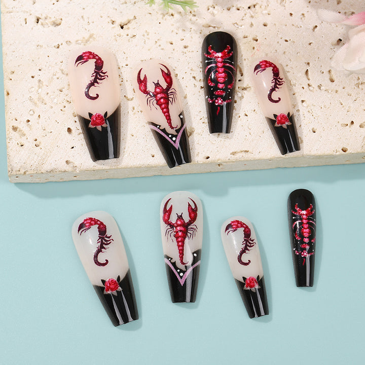 Creative artificial nails in spooky design Stornfield