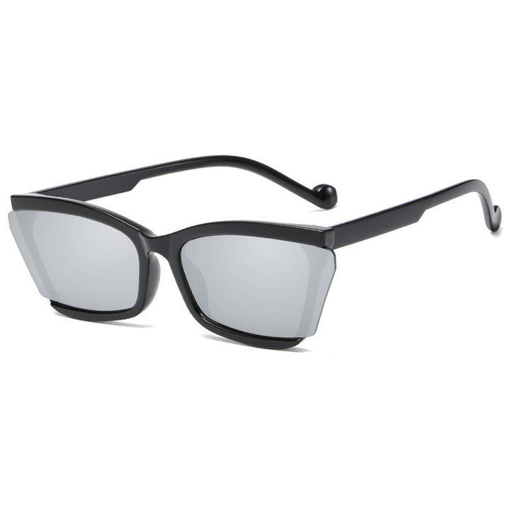 Women's fashionable sunglasses with unique rectangular design and UV protection Stornfield