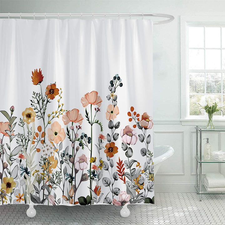 Botanical Illustration Shower Curtain Stornfield