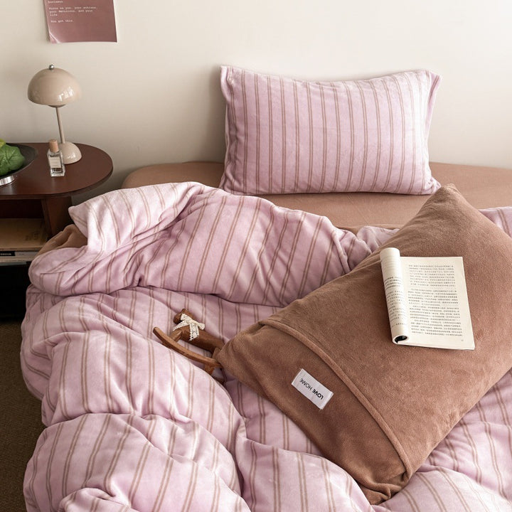 Ultra-Soft Striped Bedding Set