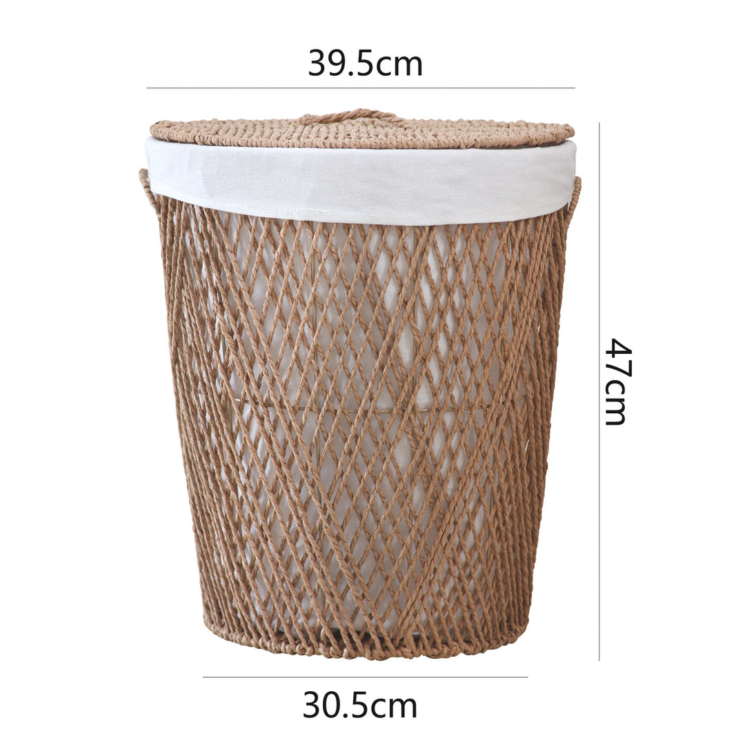 Decorative laundry basket with lid Stornfield
