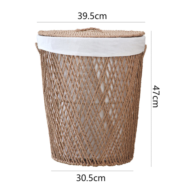 Decorative laundry basket with lid Stornfield