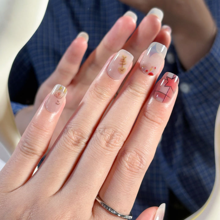 Creative Illustrative Press-On Nail Set Stornfield