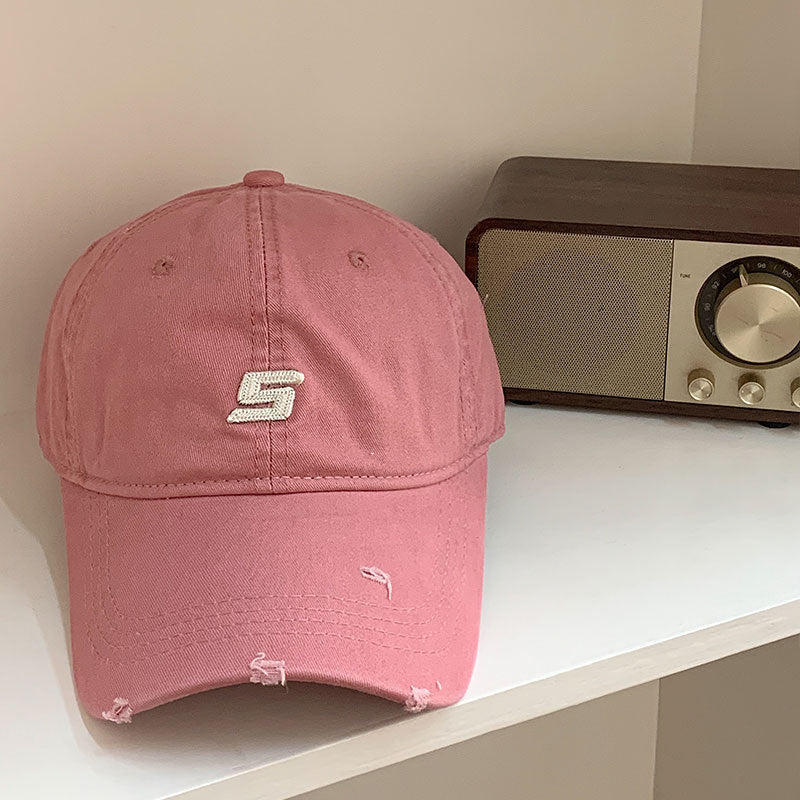 Men's Distressed Cotton Adjustable Baseball Cap Stornfield