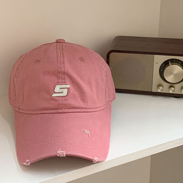 Men's Distressed Cotton Adjustable Baseball Cap Stornfield