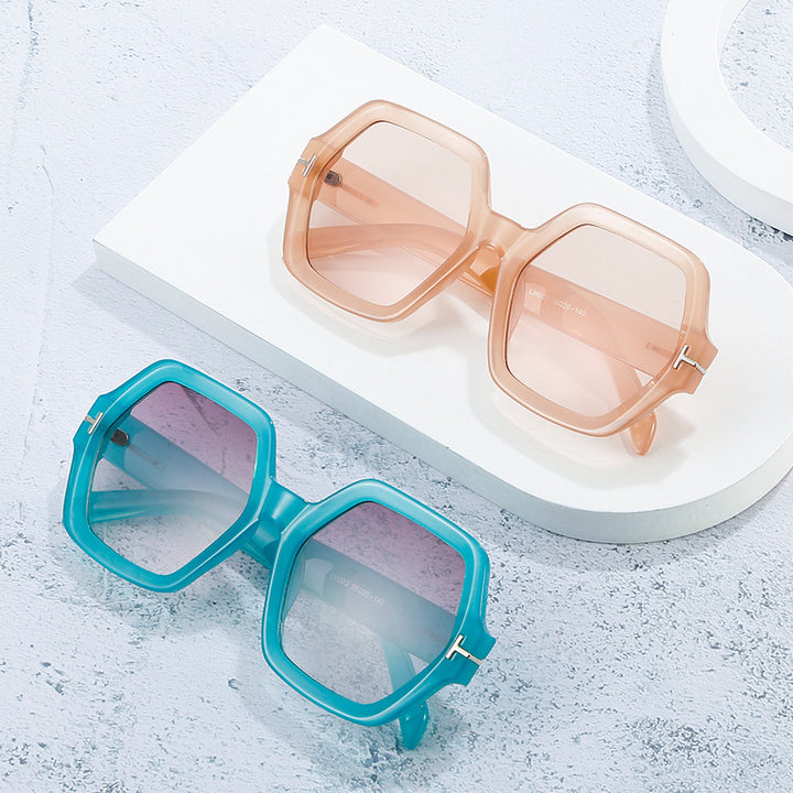 Stylish Oversized Hexagonal Sunglasses Stornfield