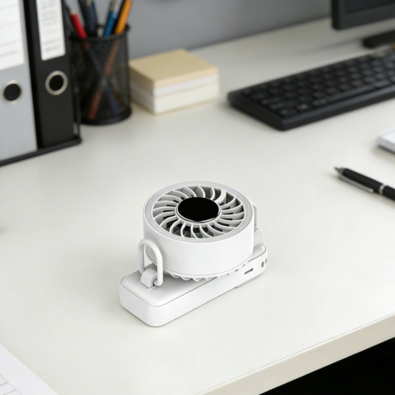 Ladies portable mini air circulator with temperature display Stornfield