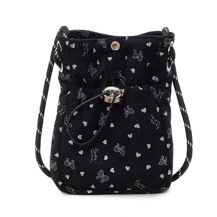 Casual Drawstring Mini Crossbody Bag