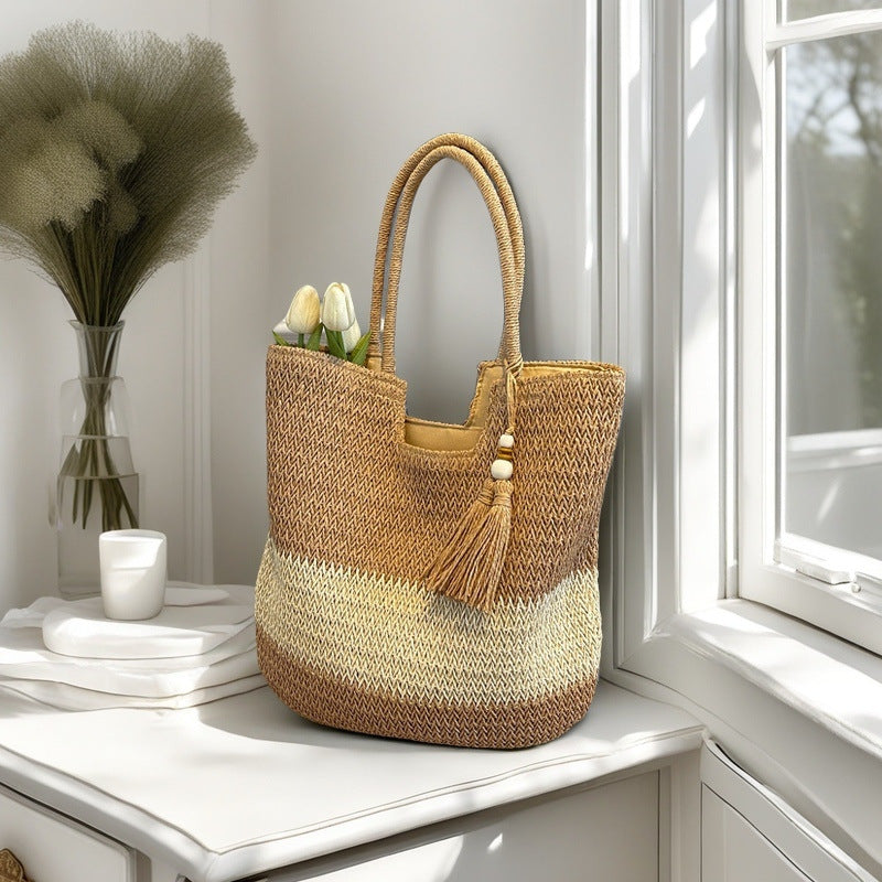 Handcrafted straw bag Stornfield
