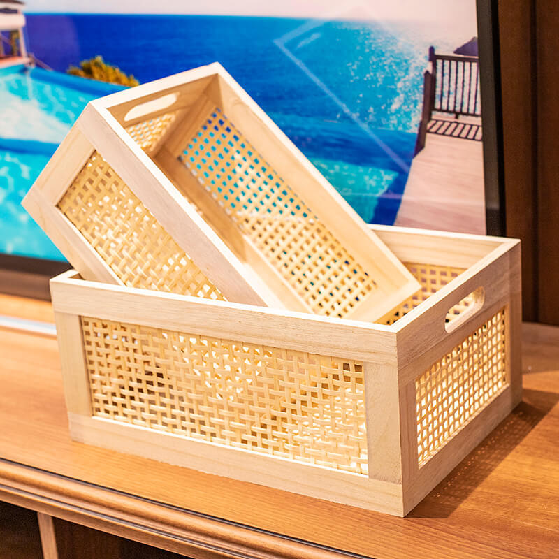 Natural Wood Storage Bin Stornfield