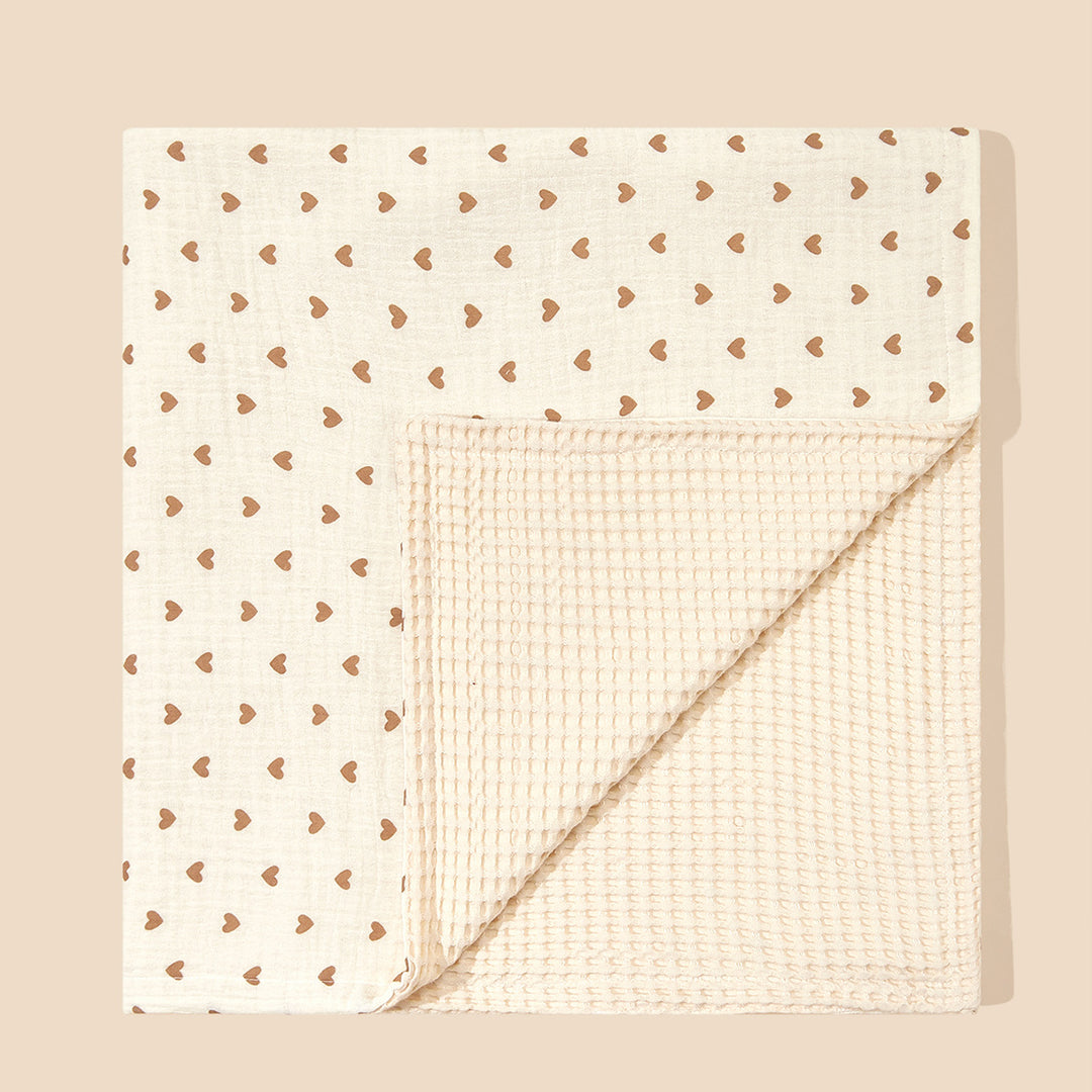 Dual-Textured Muslin Baby Blanket Stornfield