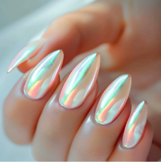Shimmery Stiletto Press-On Nail Art Stornfield