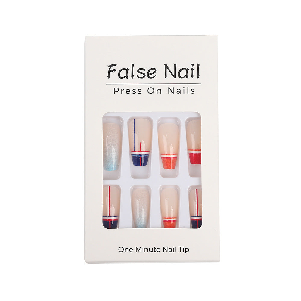 Artificial Nail Set in Modern Gradient Design Stornfield