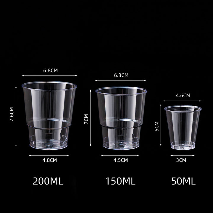 Unisex Disposable Transparent Drinking Cups Stornfield