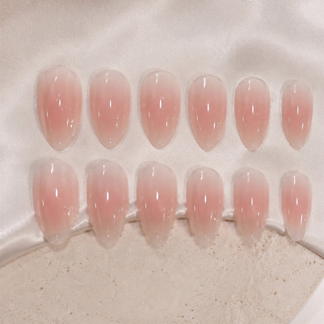 Elegant Floral Bow Press-On Nail Tips Stornfield