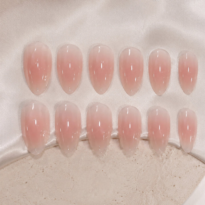 Elegant Floral Bow Press-On Nail Tips Stornfield
