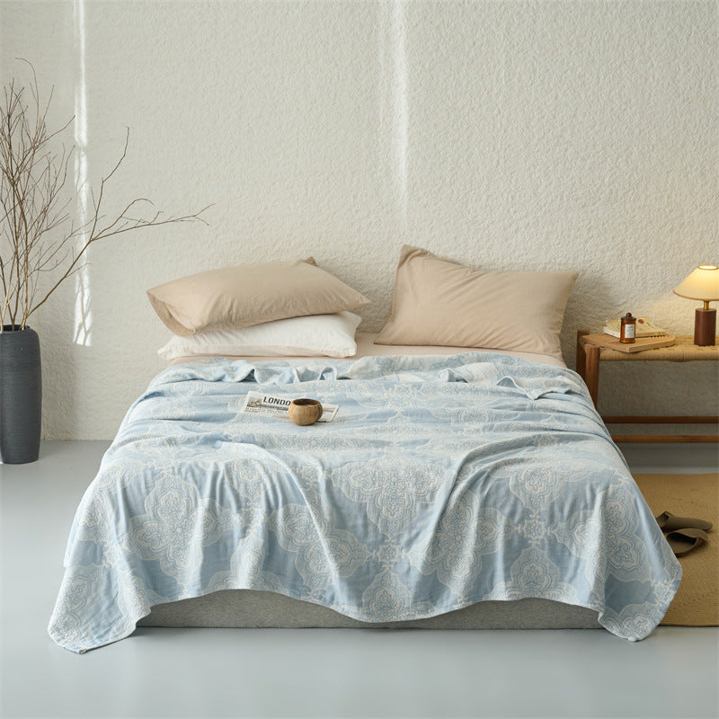 Lightweight Cotton Medallion Quilt Coverlet