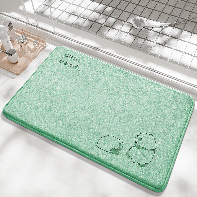 Playful Bunny Design Bath Mat Stornfield
