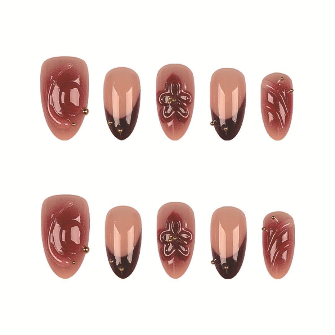 Decorative Press-On Nail Art Collection