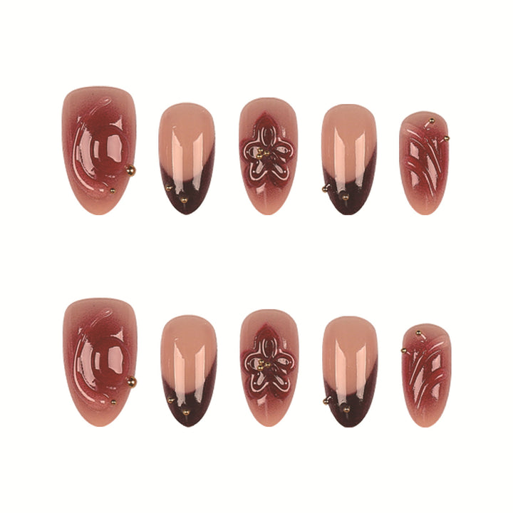 Decorative Press-On Nail Art Collection