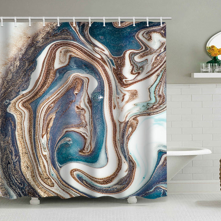 Artistic Marble Design Shower Curtain Stornfield