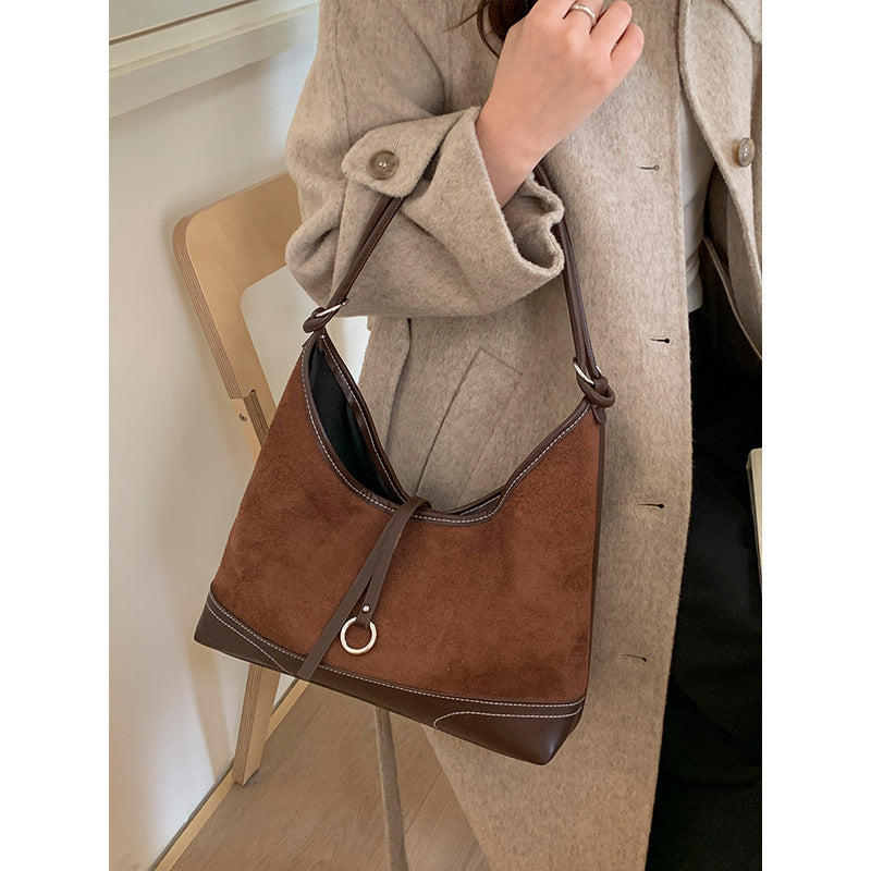 Suede Hobo Bag