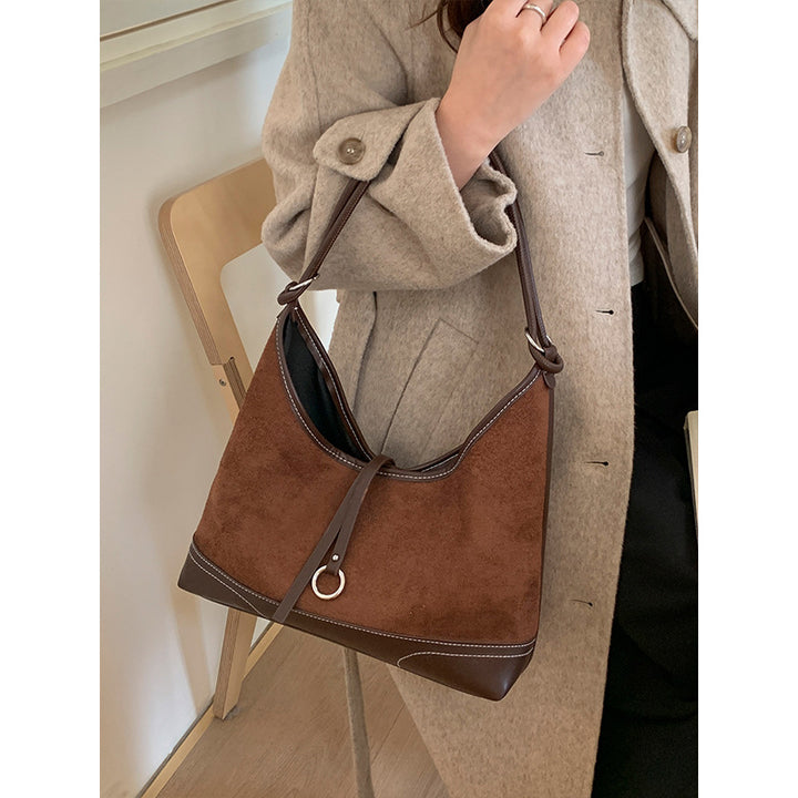 Suede Hobo Bag
