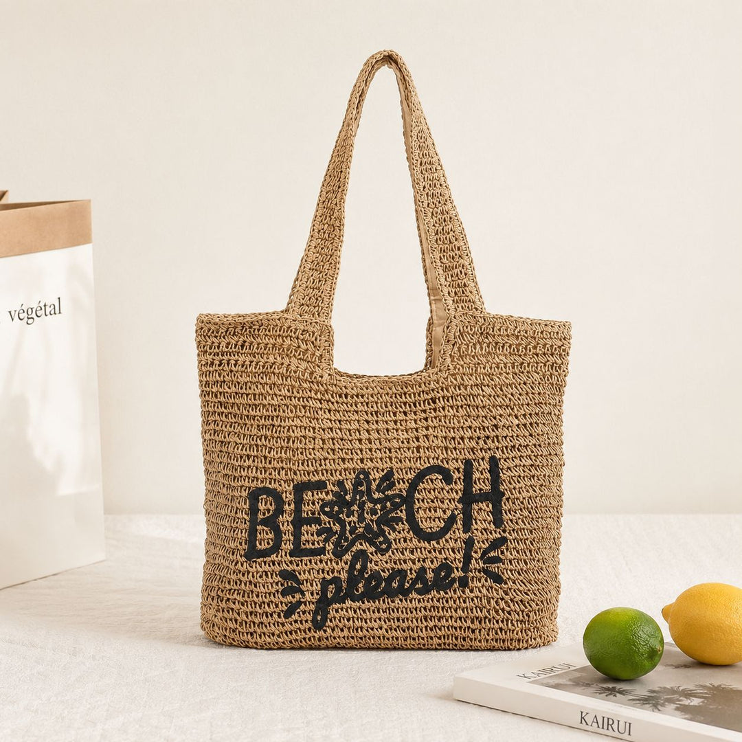 Beach bag with Embroidered Lettering Stornfield
